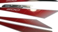 Honda CBF 600 2012 white black fooqs motorstickers naklejki