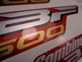 Honda CBF 600 S 2007 2009 red fooqs motorcycle decals aufkleber oem prats original color code paint samolepky adesivi adesivo 3