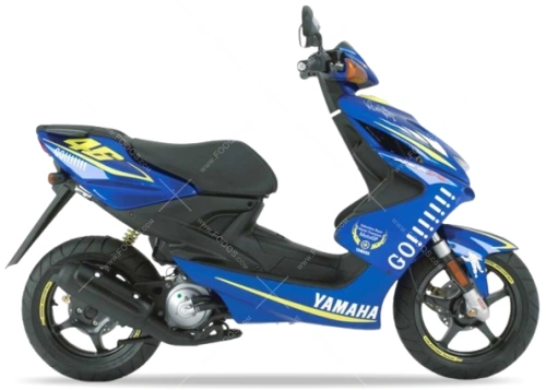 Yamaha Aerox 50 2005 blue rossi fooqs motorcycle decals aufkleber oem autocollants adesivi naklejki nalepky adhesivos nálepky oem original 1