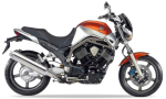 Yamaha BT 1100 Bulldog 2001-2007 naranja 7 DOM7 pegatinas