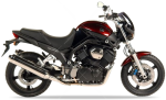 Yamaha BT 1100 Bulldog 2001-2007 rojo 3 pegatinas