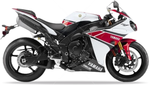 Yamaha YZF R1 2012 white 1 red carbon limited RN22 naklejki