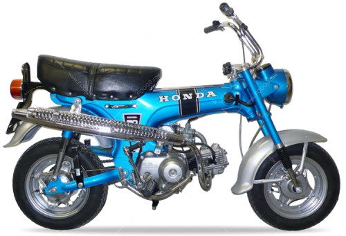 Honda ST 50 ST 70 DAX 1976 blue fooqs naklejki motostickers decals replica mótorhjóllímiðar