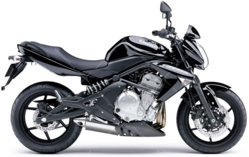 Kawasaki er 6 n 2005 2008 black fooqs motorcycle decals aufkleber oem autocollants adesivi naklejki nalepky adhesivos nálepky oem original 2