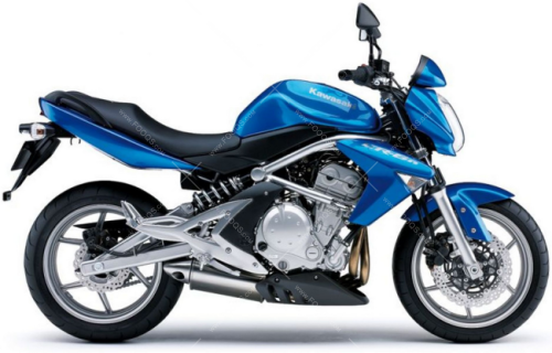 Kawasaki er 6 n 2005 2008 blue fooqs motorcycle decals aufkleber oem autocollants adesivi naklejki nalepky adhesivos nálepky oem original