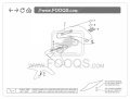 Kawasaki er 6n 2006 black transparent fooqs motorcycle decals aufkleber 2