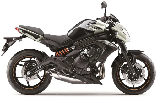 Kawasaki Er 6n 2016 white 53Q fooqs naklejki motodecals stickers aftermarket αυτοκολλητα μοτοσικλέτας color code paint