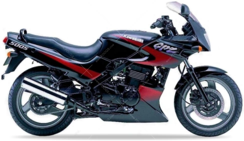 Kawasaki GPZ 500 S 1998 2001 black fooqs naklejki motodecals stickers aftermarket αυτοκολλητα μοτοσικλέτας 2