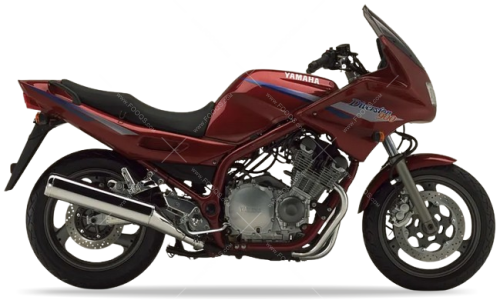 Yamaha Xj 900 S Diversion 1995 1996 red fooqs naklejki motor stickers oem parts adesivos de moto logo