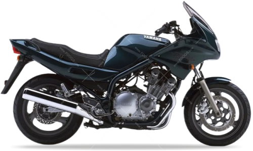 Yamaha XJ 900 S Diversion 1997 green fooqs motorcycle decals aufkleber xj900s 1999 2000 1