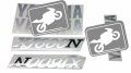 Yamaha XJ 600 N 1997 1998 1999 2000 2001red fooqs motorcycle decals aufkleber 2