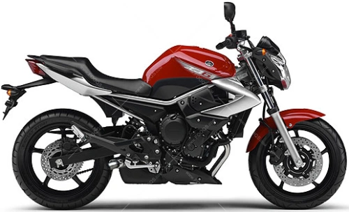 Yamaha XJ 6 2009 red fooqs motorcycle decals aufkleber 1