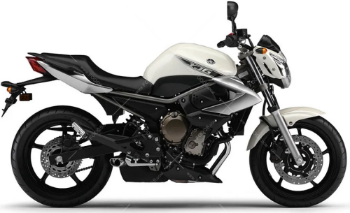 Yamaha XJ 6 2009 white fooqs motorcycle decals aufkleber 1