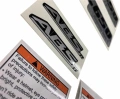 Suzuki DL 650 V strom 2007 2008 silver fooqs motorcycle decals aufkleber 3