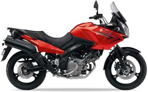 Suzuki DL 650 V strom 2010 orange fooqs motorcycle decals aufkleber