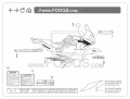 Suzuki DL 650 V strom 2010 orange fooqs motorcycle decals aufkleber