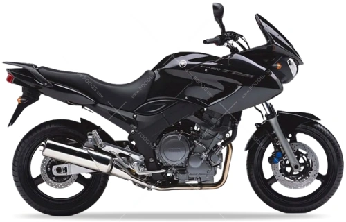 Yamaha TDM 900 2003 2005 black dark grey fooqs motorcycle decals naljepnice aufkleber oem paint parts color code adesivi adesivo autocollants 2