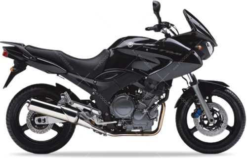 Yamaha TDM 900 2007 2008 black dark grey fooqs motorcycle decals naljepnice aufkleber oem paint parts color code adesivi adesivo autocollants 4