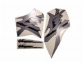 Suzuki Gsx 1300 r hayabusa 2023 black white fooqs naklejki motodecals autocolante pentru motociclete oem original
