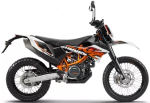 Ktm Enduro R 690 2018 white orange naklejki