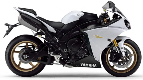 Yamaha YZF R1 2012 white fooqs naklejki motostickers decals replica motorcykel stickers oem original