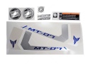 Yamaha MT 07 2017 blue fooqs naklejki stickers decals aufkleber oem motorcycle shop parts original nálepky samolepky стикери