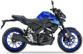 Yamaha MT 125 2022 blue fooqs naklejki stickers decals aufkleber oem motorcycle original shop parts nalepke adhesivos