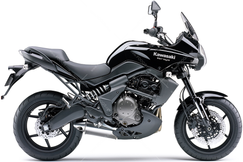 Kawasaki Versys 650 2008 2009 black 17K naklejki fooqs naklejki stickers decals aufkleber oem