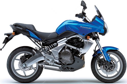 Kawasaki Versys 650 2008 2009 naklejki fooqs naklejki stickers decals aufkleber oem paint parts color code adesivi adesivo autocollants 1