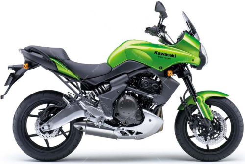 Kawasaki Versys 650 2008 2009 green 17P naklejki fooqs naklejki stickers decals