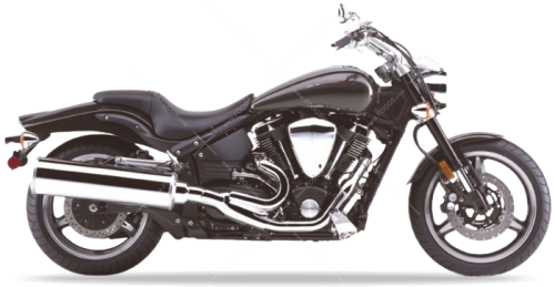 Yamaha XV 1700 Warrior 2002 2004 black fooqs motorcycle decals aufkleber original