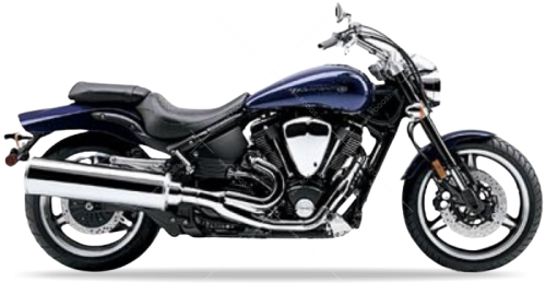 Yamaha XV 1700 Warrior 2002 2004 blue fooqs naklejki moto sticker стикери за мотори