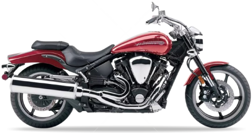 Yamaha XV 1700 Warrior 2002 2004 red fooqs naklejki moto sticker стикери за мотори