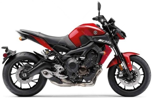 Yamaha MT 09 2019 2020 red naklejki naklejki fooqs stickers aufkleber adesivi autocollants motostickers oem