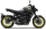 Yamaha MT 09 2018 grigio giallo fluo adesivi