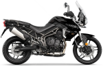 Triumph Tiger 800 XRT 2018-2020 negro pegatinas