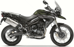 Triumph Tiger 800 XC 2013-2014 verde oscuro pegatinas