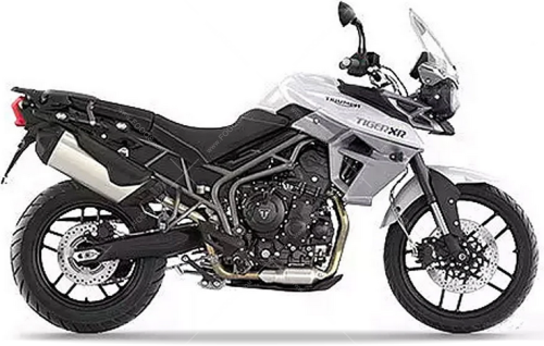 Triumph Tiger 800 XR 2017 white naklejki fooqs naklejki stickers decals aufkleber oem paint parts color code adesivi adesivo autocollants
