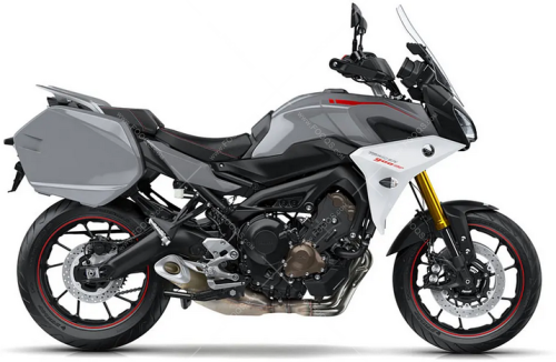 Yamaha MT 09 Tracer GT 2018 2019 Gray BNS4 naklejki fooqs naklejki motostickers decals replica motorcykel stickers oem original