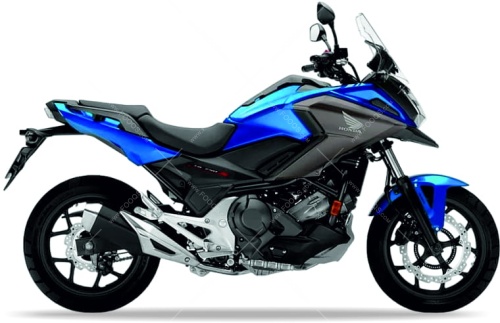 Honda NC 750 X 2019 2020 blue B197 fooqs naklejki stickers decals aufkleber oem motocikl motorcykel stickers