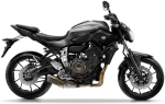 Yamaha Mt 07 2014 grigio opaco adesivi
