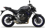 Yamaha MT 07 2014 grigio scuro adesivi