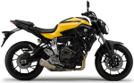 Yamaha Mt 07 2014-2015 giallo adesivi