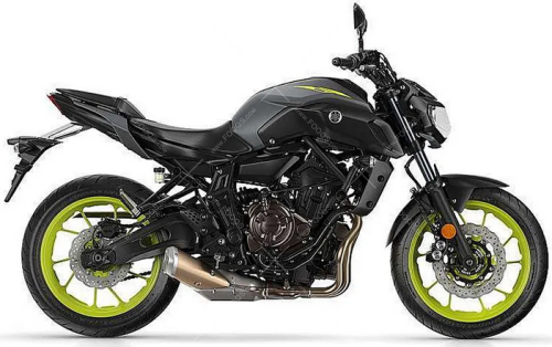 Yamaha MT 07 2018 grey matt naklejki fooqs stickers oem decals aufkleber adesivi autocollants