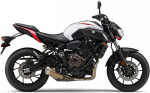 Yamaha Mt 07 2018 bianco adesivi