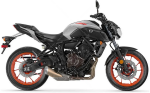 Yamaha MT 07 2019 - 2020 argento adesivi