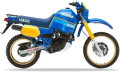 Yamaha XT 600 Z Tenere 1986 blue fooqs naklejki motodecals autocolante pentru motociclete stickers