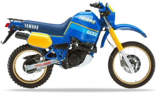 Yamaha XT 600 Z Tenere 1986 blue fooqs naklejki motodecals autocolante pentru motociclete stickers