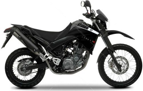Yamaha XT 660 R 2009 black fooqs naklejki moto sticker tal mutur