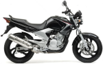 Yamaha YBR 250 2007 - 2009 negro X SMX pegatinas